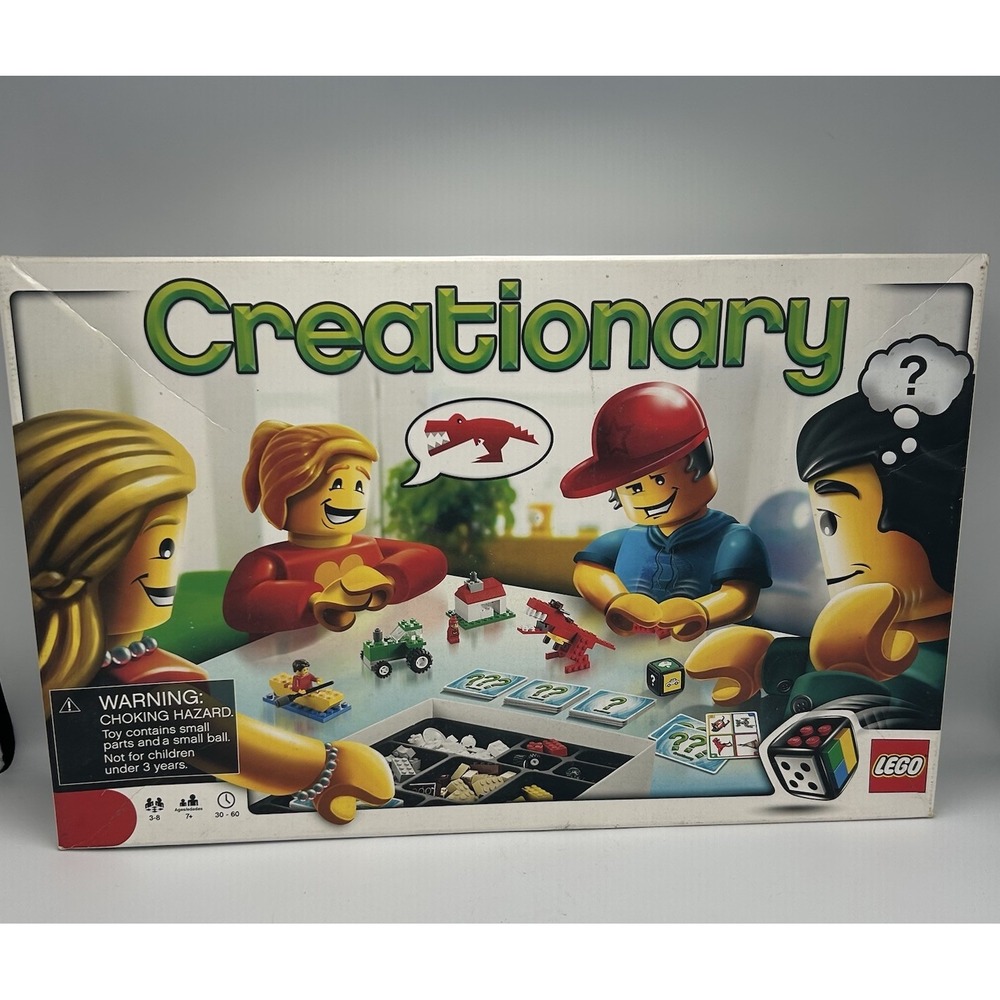 LEGO Games Creationary 3844 Building Toy Set 2009 Incomplete Missing Pieces